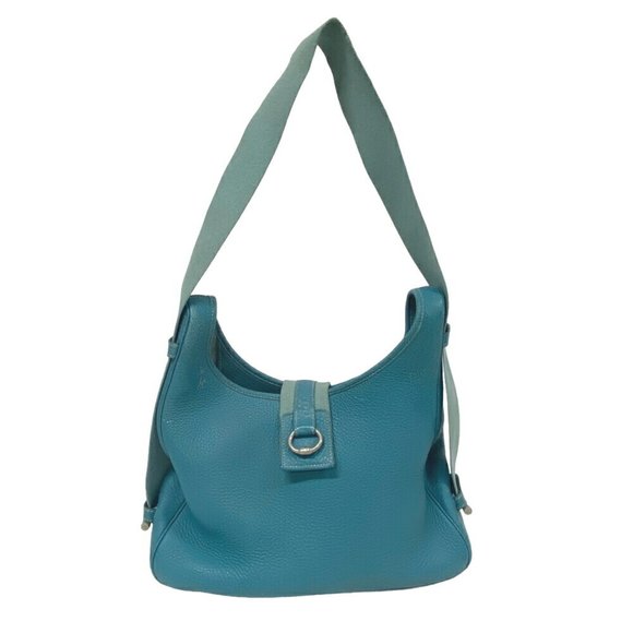 HERMES Blue Shoulder Bag - Picture 1 of 13